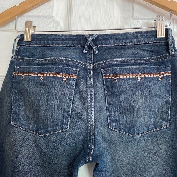 Gap Kids Brown Embroidery Dark Wash Skinny Jeans - Picture 4 of 6